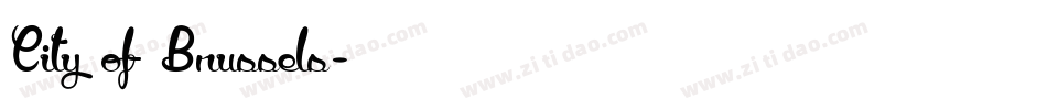 City of Brussels字体转换